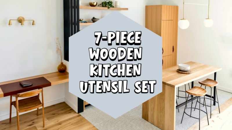 7-Piece Wooden Kitchen Utensil Set