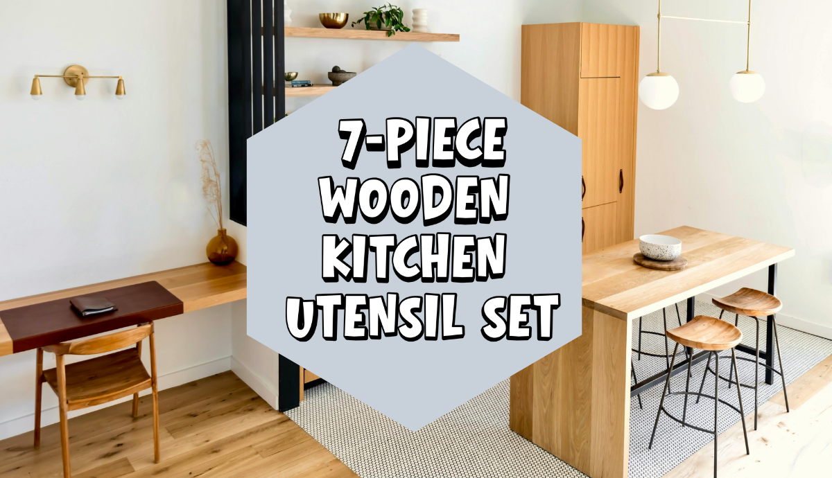 7-Piece Wooden Kitchen Utensil Set
